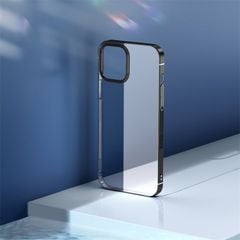 Ốp Lưng Nhựa Cứng Trong Suốt Viền Si Màu Baseus Glitter Case Dùng Cho iPhone 12 Series