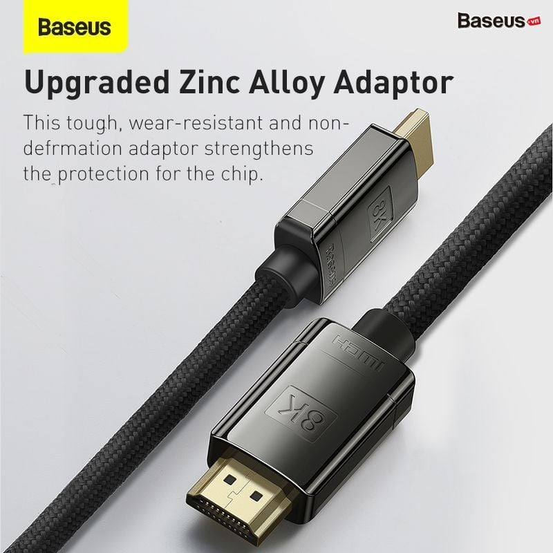 Cáp HDMI 2.1 8K Cao Cấp Baseus High Definition Series HDMI 8K to HDMI 8K Adapter Cable