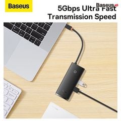 Hub Mở Rộng Kết Nối Baseus Lite Series HUB Docking Station (Type-C to HDMI+USB3.0*2+PD+SD/TF, Multifunctional HUB)