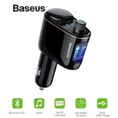 Bộ tẩu sạc trên xe hơi Baseus S06 Locomotive Bluetooth MP3 Vehicle Charger