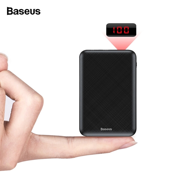 Pin dự phòng sạc nhanh Baseus Mini S Digital Display Power Bank 10,000mAh cho Smartphone/ Tablet ( PD + QC 3.0, USB-C input/ Output )