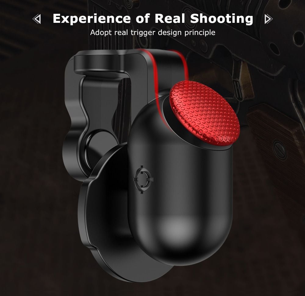 Bộ nút cơ điều khiển hỗ trợ bắn Baseus Red-Dot Mobile Game Scoring Tool cho điện thoại Android/ iPhone (Shooter Controller, Fire Button Handle)