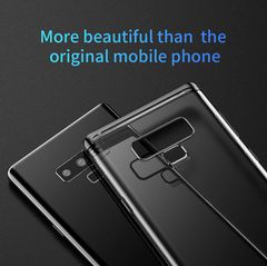 Ốp lưng trong suốt viền si màu Crome Baseus Shining Case cho Samsung Galaxy Note9 ( Ultra Thin, Luxury Plating Hard Plastic Case)