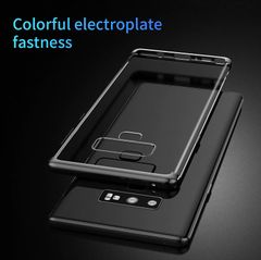 Ốp lưng trong suốt viền si màu Crome Baseus Shining Case cho Samsung Galaxy Note9 ( Ultra Thin, Luxury Plating Hard Plastic Case)