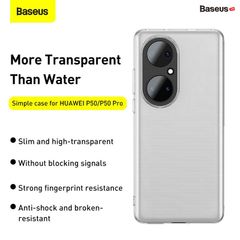 Ốp Lưng Silicone điện thoại Huawei P50/P50 Pro Baseus Simple Case