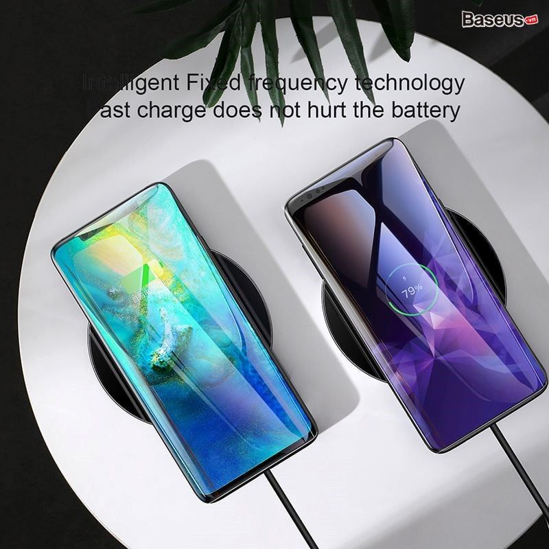 Đế sạc nhanh không dây siêu mỏng Baseus Simple Wireless Charger 10W  dùng cho iPhone / Samsung/ Huawei/ Xiaomi (Qi Wireless Quick Charge)