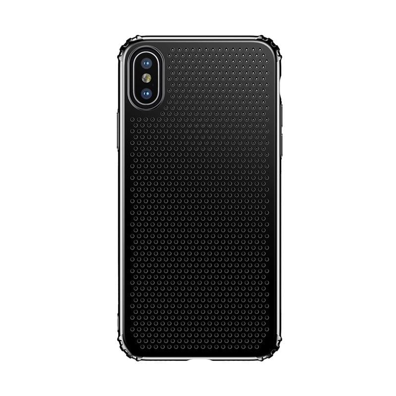 Ốp lưng chống nhiệt Baseus Small Hole Dots Case LV183 cho iPhone X (  Small Hole Case - Luxury Smooth High Quality Hard Plastic)