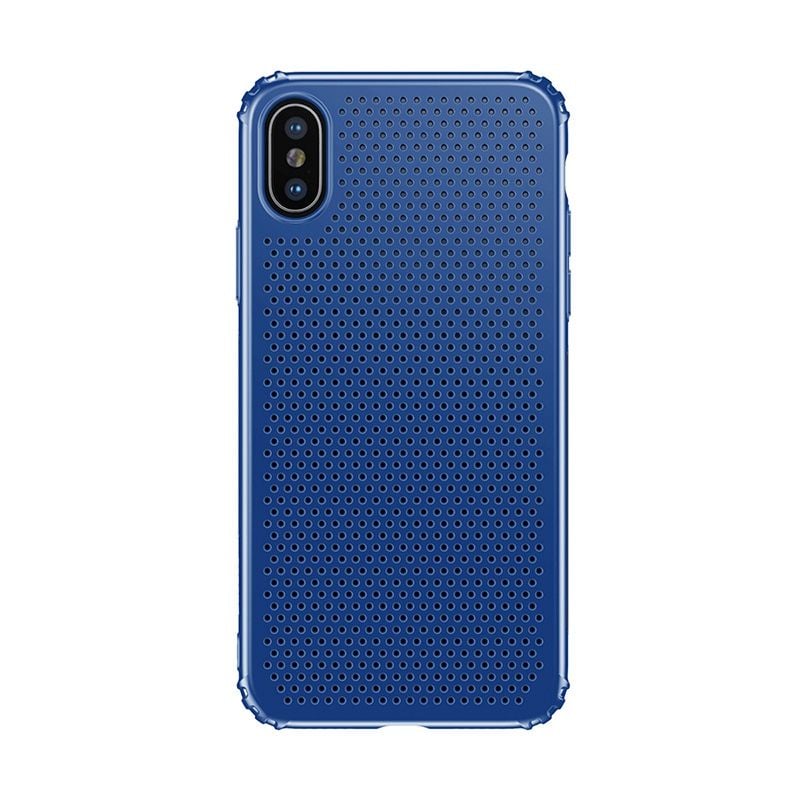 Ốp lưng chống nhiệt Baseus Small Hole Dots Case LV183 cho iPhone X (  Small Hole Case - Luxury Smooth High Quality Hard Plastic)