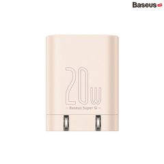 Bộ Sạc Nhanh Kèm Cáp C To Lightning Baseus Super Si Pro Quick Charger Type C 20W (Củ sạc + Cáp sạc nhanh C to Lightning Silica Gel)