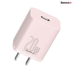 Bộ sạc nhanh, nhỏ gọn Baseus Super Si Quick Charger 20W dùng cho iPhone 12/iP11/XS Max (Type C, 20W/18W, PD/QC3.0 Quick charger)