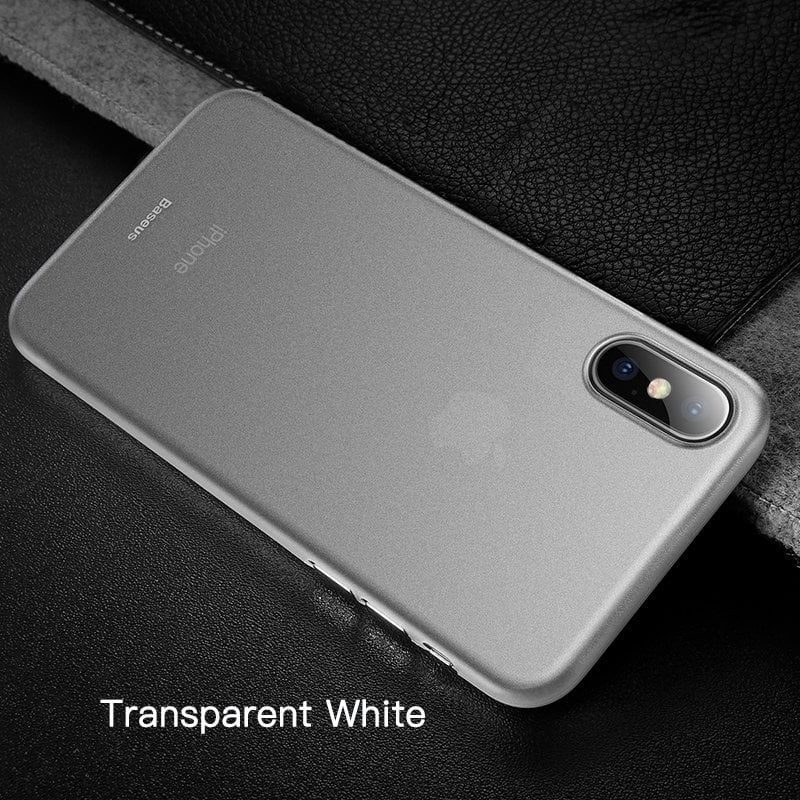 Ốp lưng Siêu mỏng, Chống bám vân tay Baseus Wing Case LV167 cho XR/ XS/ XS Max ( 0.45mm Ultra Thin Hard Plastic Wing Case)