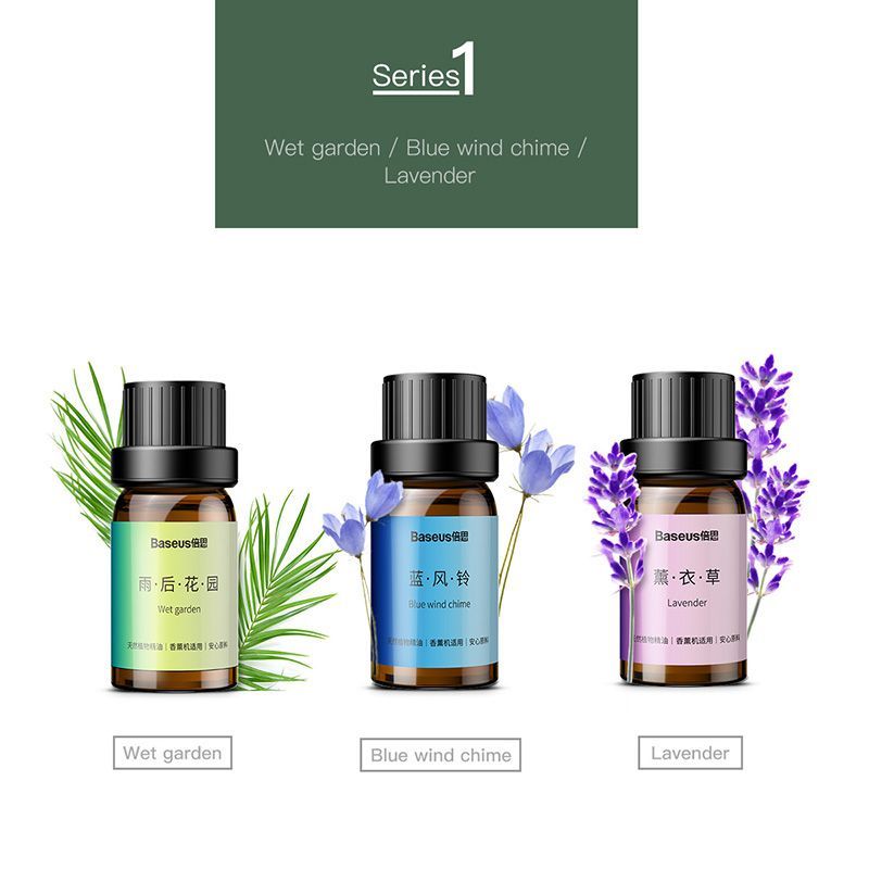 Tinh dầu thiên nhiên Baseus Beauty Sweet Essential Oil (3*10ml, Beauty and Healthy, used with essential oil diffuser)