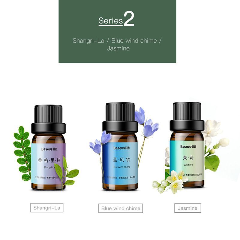 Tinh dầu thiên nhiên Baseus Beauty Sweet Essential Oil (3*10ml, Beauty and Healthy, used with essential oil diffuser)