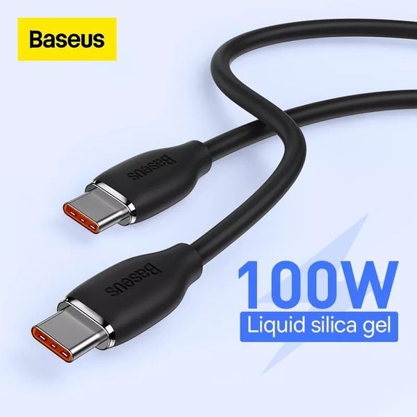 Cáp Sạc Nhanh Type-C to Type-C 100W Baseus Jelly Liquid Silica Gel Fast Charging Data Cable