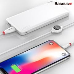 Cáp Baseus Lightning Big Eye Digital Display cho iPhone/ iPad (Tích hợp đồng hồ báo điện áp, dòng điện và công suất theo thời gian thực, 2.4A, 120cm, Fast charge & Sync Data)