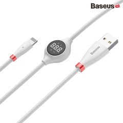 Cáp Baseus Lightning Big Eye Digital Display cho iPhone/ iPad (Tích hợp đồng hồ báo điện áp, dòng điện và công suất theo thời gian thực, 2.4A, 120cm, Fast charge & Sync Data)