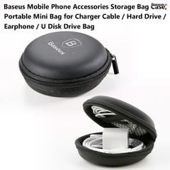 Túi đựng tai nghe và phụ kiện mini Baseus Eva Earphone Bag LV600 (Portable Earphone Case, Mini Bag With Zipper)