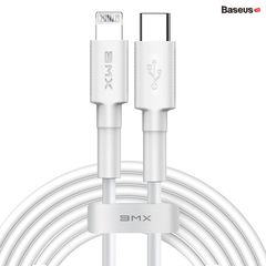 Cáp sạc nhanh C to Lightning có MFI Baseus BMX Mini White PD 18W cho iPhone/iPad (Type-C to Lightning, Power Delivery Fast Charge, MFi certified Cable)