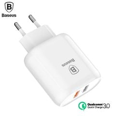 Bộ sạc nhanh đa năng 23W Baseus Bojure Dual USB (23W, Dual USB Quick charge 3.0)