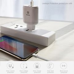 Bộ sạc nhanh đa năng 23W Baseus Bojure Dual USB (23W, Dual USB Quick charge 3.0)