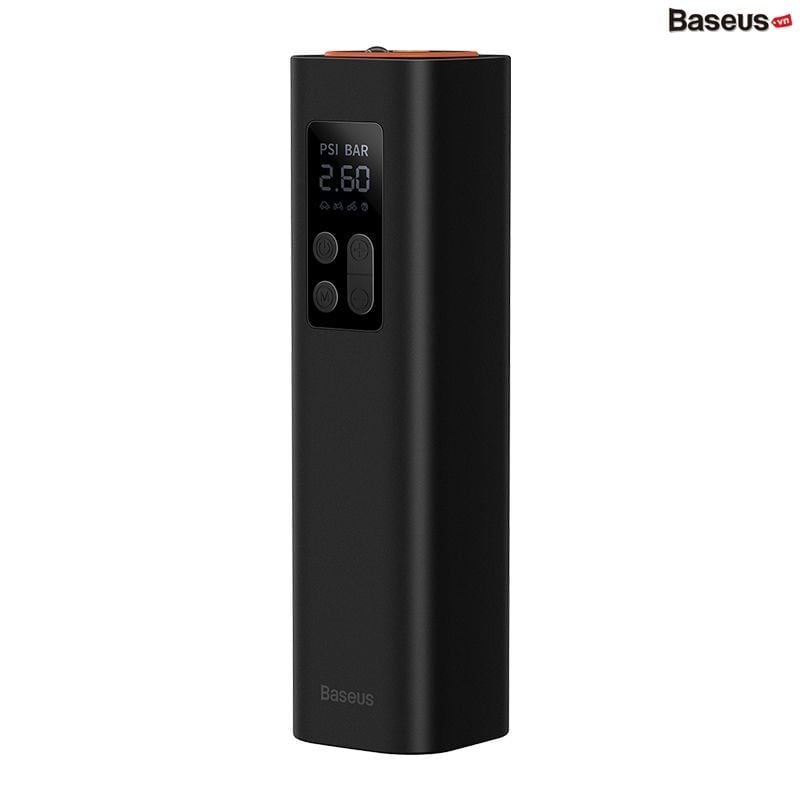 Máy bơm lốp Baseus Super Mini – 150PSI, 30L/phút, LED hiển thị, nhỏ gọn, dùng cho ô tô, xe máy, xe đạp