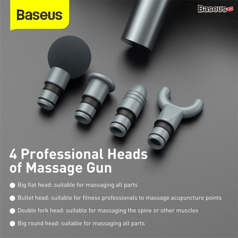 Máy massage cầm tay Baseus Booster Dual Mode (massage Gun, Đa năng và mạnh mẽ)