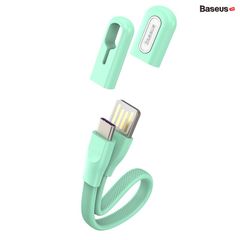 Cáp sạc ngắn 22cm tiện dụng, siêu bền Baseus Bracelet Type-C (5A Fast Charge/Huawei Supper Quick Charge, 480Mbps Data, TPE Portable Cable)