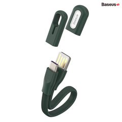 Cáp sạc ngắn 22cm tiện dụng, siêu bền Baseus Bracelet Type-C (5A Fast Charge/Huawei Supper Quick Charge, 480Mbps Data, TPE Portable Cable)