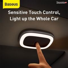 Đèn đọc sách pin sạc dùng trong xe hơi Baseus Bright Car Reading Light (400mAh, 3 hours, Magnetic Dock, Touch Sensor)