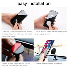 Bộ đế giữ điện thoại nam châm Baseus Bullet Magnetic LV363 dùng cho xe hơi (Bullet An on-board Magnetic Bracket Car Mount/ Holder)