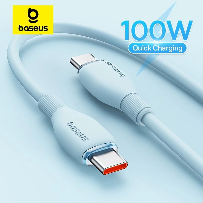 Cáp Sạc Siêu Nhanh Baseus Pudding Series Type-C to Type-C 100W (Fast Charging Data Cable)