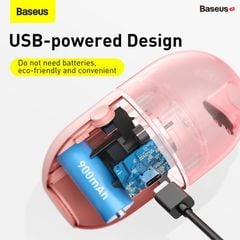 Máy hút bụi mini cầm tay Baseus C2 Desktop Capsule Vacuum Cleaner (6W, 1000 Pa, Pin sạc 900mAh)