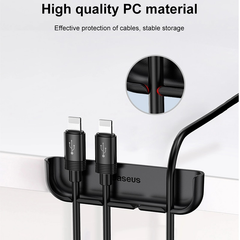 Bộ cố định dây cáp & hỗ trợ dán kính Baseus LV378 – cho iPhone X/XS/XR/XS Max, giữ cáp gọn gàng, dán màn chuẩn xác