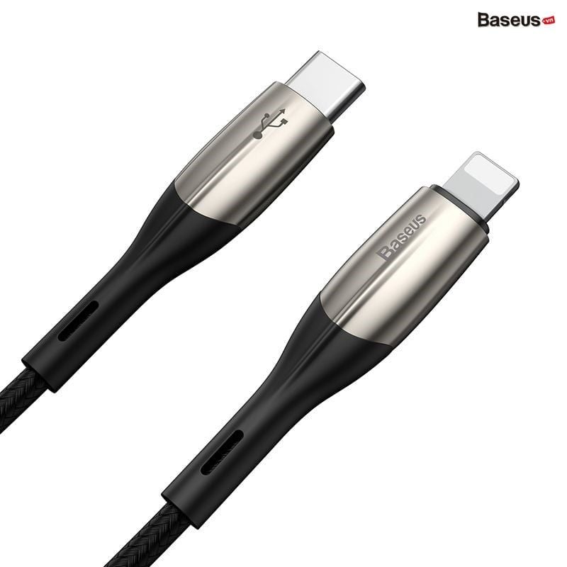 Cáp sạc nhanh Type C to Lightning Baseus Horizontal Data PD (18W, Power Delivery Fast Charge, C to iPhone Cable)