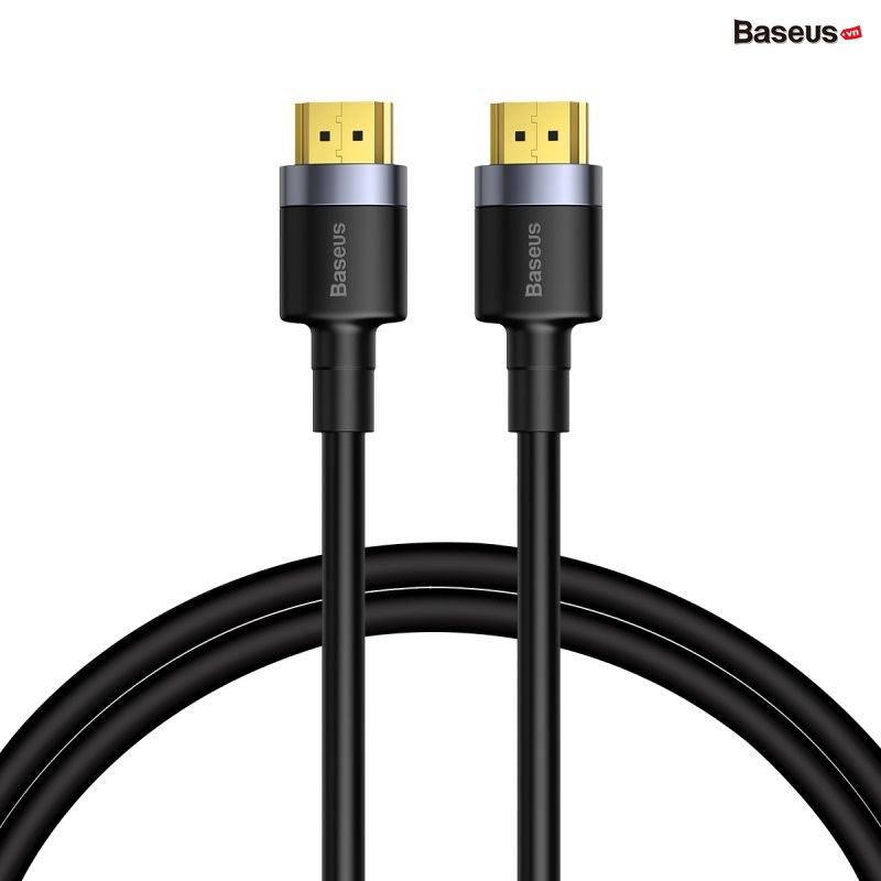 Cáp HDMI 2.0 siêu bền Baseus Cafule – hỗ trợ 4K@60Hz, 18Gbps, chống oxy hóa, đầu HDMI đực-đực, truyền tín hiệu ổn định