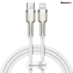 Cáp sạc nhanh C to Lightning 20W Baseus Cafule Metal cho iPhone 12 Series