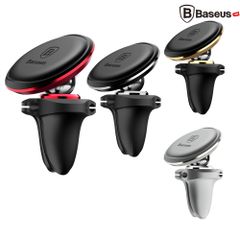 Bộ đế giữ điện thoại nam châm Baseus LV148 dùng cho xe hơi (Magnetic Air Vent Car Mount with Cable Clip Holder)