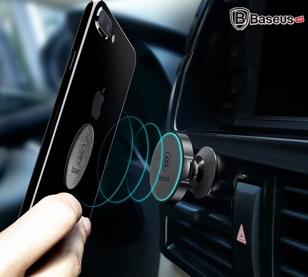 Bộ đế giữ điện thoại nam châm Baseus Magnetic Holader LV170 dùng cho xe hơi (Magnetic Air Vent Car Mount/ Holder)