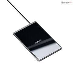 Đế sạc nhanh không dây siêu mỏng Baseus Card Ultra-thin Wireless Charger (15W, 0.3cm Portable Card Design, Qi Wireless Quick Charger with USB cable 1m)