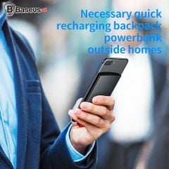 Pin Sạc dự phòng ốp lưng Baseus cho iPhone 6/ 7/ 8/ iPhone X (Power Bank Backpack 4000mAh, Fast Charge, 2.1A max)
