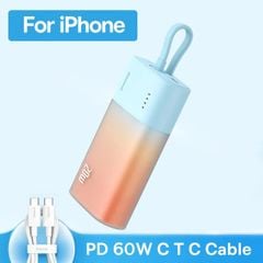 Pin dự phòng Baseus Popsicle 5200mAh – Sạc nhanh 20W PD/QC/AFC/FCP, tặng cáp C to C 60W, nhỏ gọn, tiện lợi mang theo