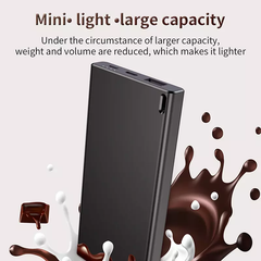 Pin sạc dự phòng siêu mỏng nhẹ Baseus Chocolate Ulra Slim 10,000 mAh cho iPhone/ Smartphone/ Tablet (2A, Dual input Type C/ Micro)