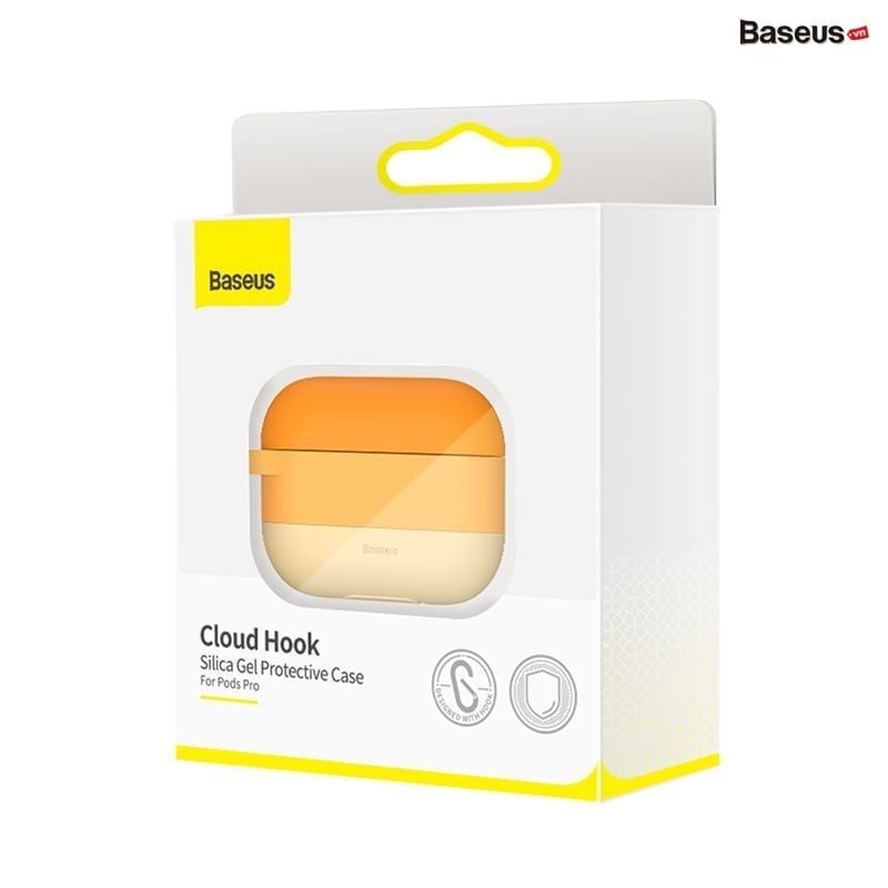 Case Silicone chống sốc, chống trầy xước cho Airpods Pro Baseus Cloud Hook Silica Gel Protective Case (Soft TPU, Oil stain and Fingerprint)