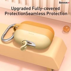 Case Silicone chống sốc, chống trầy xước cho Airpods Pro Baseus Cloud Hook Silica Gel Protective Case (Soft TPU, Oil stain and Fingerprint)