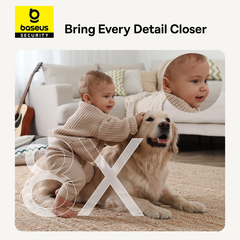 Camera Quan Sát Baseus Security P1 Lite Indoor Camera 2K (Zoom 8X, 2.4G/5G Wifi, Xoay Ngang 360°, Dọc 90°)
