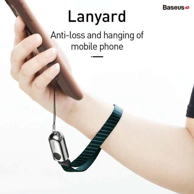 Cáp sạc Lighting tích hợp dây đeo vải mềm đa năng Baseus Collar Lanyard dùng cho iPhone/ iPad (2.4A, Portable Charging & Data Cable)