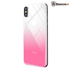 Kính cường lực đổi màu chống trầy mặt lưng Baseus Coloring LV262 cho iPhone X (0.3mm, 9H Tempered Glass Back Film)