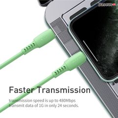 Cáp sạc nhanh C to Lightning Baseus Colourful PD Cable cho iPhone X/XS Max/ iP11 Pro Max (18W, Power Delivery Fast Charge TPE Cable)