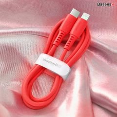 Cáp sạc nhanh C to Lightning Baseus Colourful PD Cable cho iPhone X/XS Max/ iP11 Pro Max (18W, Power Delivery Fast Charge TPE Cable)