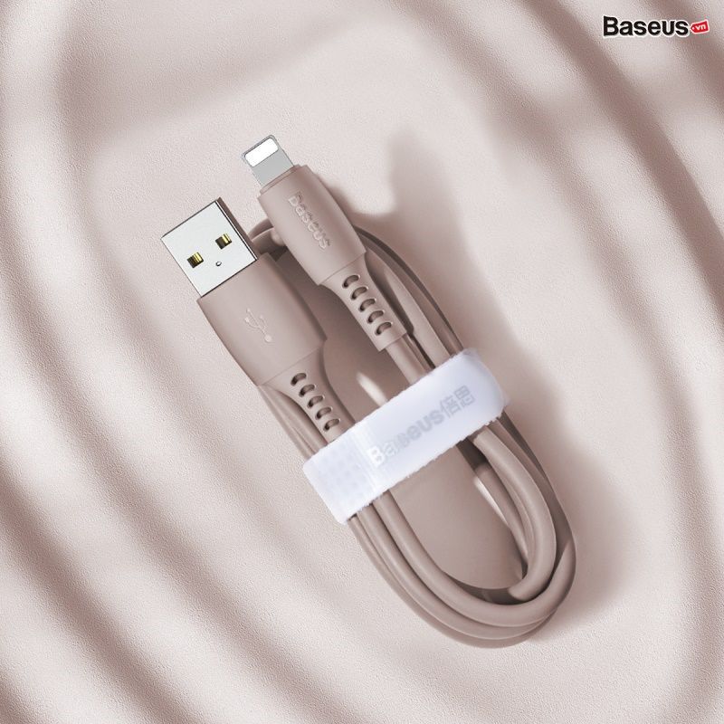 Cáp sạc và truyền dữ liệu tốc độ cao cho iPhone Baseus Colourful Lightning Cable (2.4A, Lightning, FastCharging & Sync Data TPE Cable)